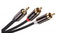   3.5 Jack (M) - 2xRCA (M) Telecom PRO TAV7183M-3M 3