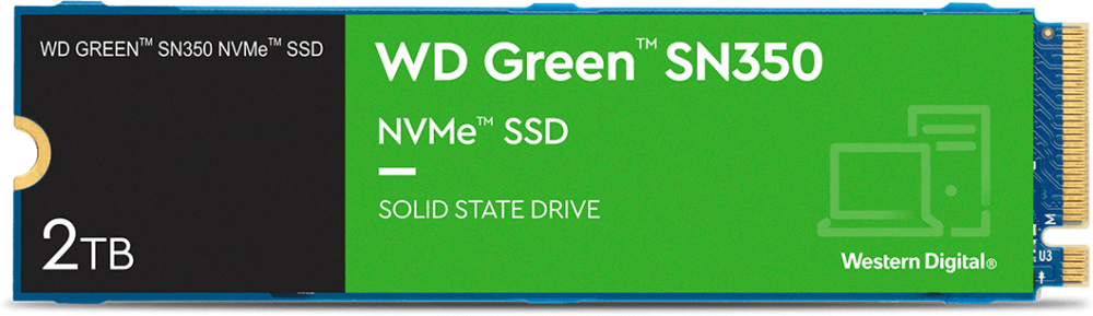  SSD 2Tb WD Green SN350 (WDS200T3G0C)