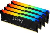   64GB Kingston FURY Beast RGB, KF436C18BB2AK4/64, 3600MT/s DDR4 CL18 DIMM (Kit of 4)