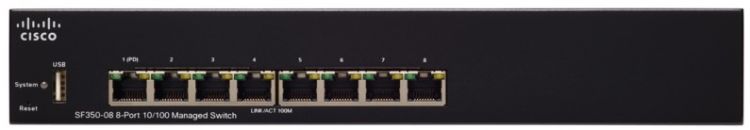   Cisco SB SF350-08 8-port 10/100 Managed Switch (SF350-08-K9-EU)