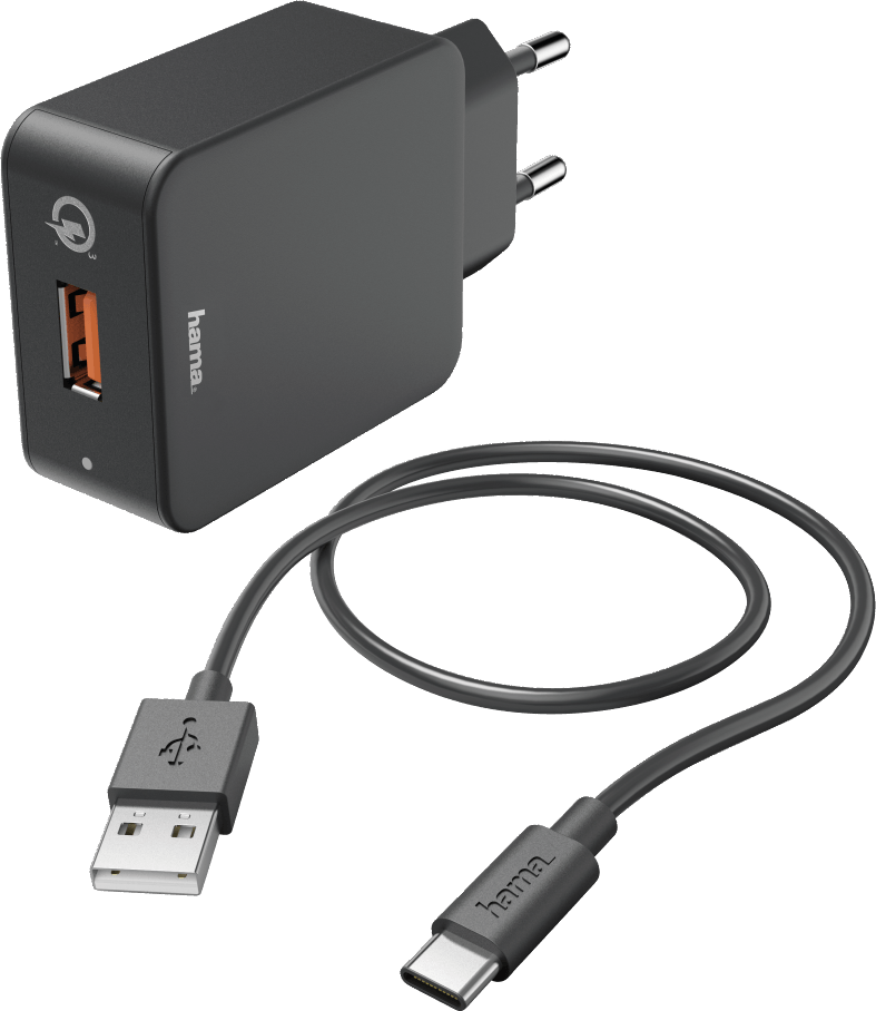   HAMA H-183230   , 1x USB,  USB Type-C, QC 3.0, 3A
