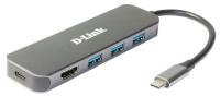 - D-Link DUB-2333/A1A,   USB Type-C, 3  USB 3.0, 1  USB Type-C/PD 3.0  1  HDMI