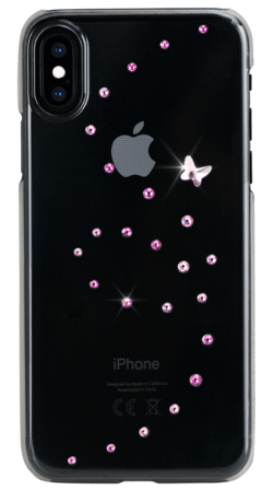  Bling My Thing ipxs-pp-bk-  iPhone XS/X,   Swarovski.  .  Papillon.  Rose Sparkles.  
