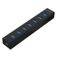 USB- ORICO H7013-U3-AD-BK, USB 3.0  7xUSB 3.0,  ORICO-H7013-U3-AD-BK