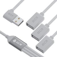 USB Hub 2.0  3  Greenconnect GCR-53355, 0.35m, ,   AM / 3  AF, 