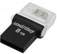 USB Flash  8Gb Smartbuy OTG POKO series Black (SB8GBPO-K)