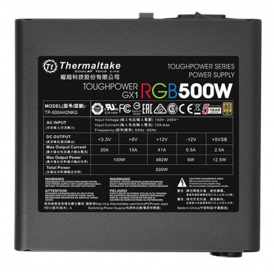   Thermaltake Toughpower GX1 RGB 600W Gold PS-TPD-0600NHFAGE-1