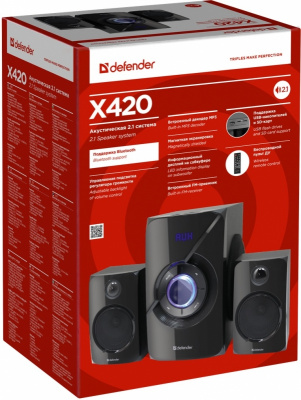  2.1 Defender X420 40 Bluetooth FM/MP3/SD/USB (65525)