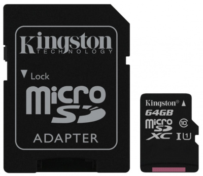 Kingston MicroSDXC 64Gb Class10 U1 UHS-1 (SD ) (SDC10G2/64GB)