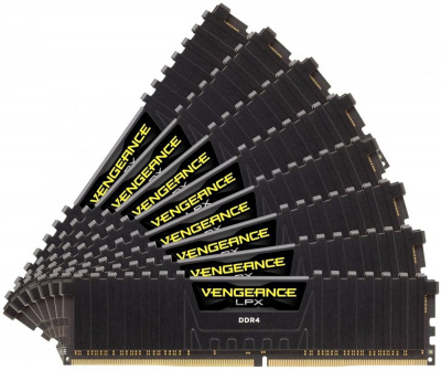   64Gb DDR4 3000MHz Corsair Vengeance LPX (CMK64GX4M8C3000C16) (8x8Gb KIT)