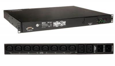   Tripp Lite      3.2-3.8kW Single-Phase ATS/Metered PDU, 200-240V (8 C13 & 2 C19), 2 C20, 12ft Cord, 1U Rack-Mount