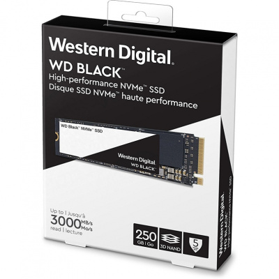 SSD  Western Digital Black M.2 250Gb PCIe Gen3x4 TLC (WDS250G2X0C)