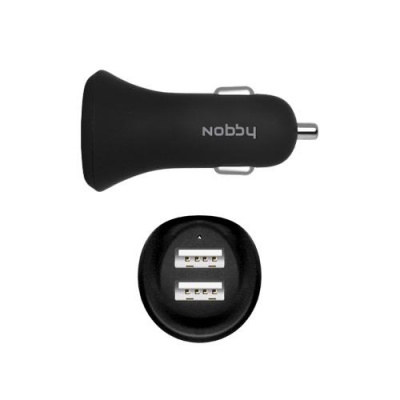   Nobby Comfort, 2USB 2.4 (1.2/1.2) +  microUSB 1,2 .,  SoftTouch, , 008-001