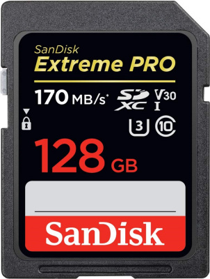   SD 128Gb  SanDisk Extreme Pro (SDSDXXY-128G-GN4IN) SDXC Class 10 UHS-I U3