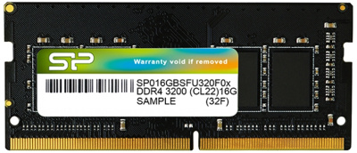  DDR4 16GB 3200MHz Silicon Power SP016GBSFU320B02 RTL PC4-25600 CL22 SO-DIMM 260-pin 1.2 single rank Ret