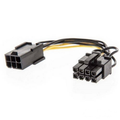  THV 6 pin to 8 pin GPU power adapter cable