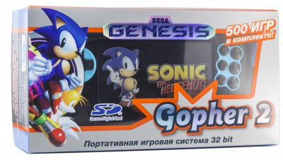   Sega License SEGA Genesis Gopher 2 + 500 , 