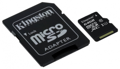 Kingston MicroSDXC 64Gb Class10 U1 UHS-1 (SD ) (SDC10G2/64GB)