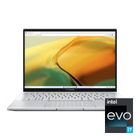  Asus Zenbook 14 UX3402VA-KP308 Core i7 1360P/16Gb/SSD1Tb/Intel Iris Xe graphics/14" IPS WQXGA (2560x1600)/noOS silver WiFi BT Cam Bag (90NB10G6-M00FE0)