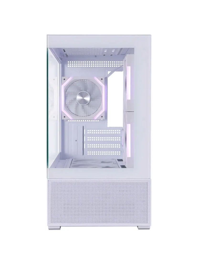 1STPLAYER Корпус CV6 ARGB White / mATX / 3x120mm ARGB & 2x120mm fans / CV6-WH-2FAR-W-2FH7R-W-1FH7-W