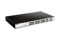  L2 PoE- D-Link DGS-1210-28MP/F4A, 24x1000Base-T, 4Combo 1000Base-T/SFP (24  PoE 802.3af/at, PoE- 370 )