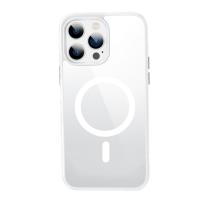 Чехол для смартфона Apple iPhone 14Pro "Berlia" Magsafe прозрачный (серебристый кант)