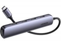 ������� UGREEN CM417 (20197) USB-C to 4*USB 3.0+HDMI Adapter.  ����: �����