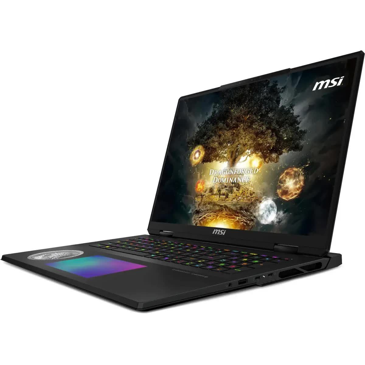 Ноутбук MSI Titan 18 HX Dragon Edition Norse Myth A2XWJG-205RU, 18" (3840x2400) IPS 120 Гц/Intel Core Ultra 9 275HX/64 ГБ DDR5/4096 ГБ SSD/NVIDIA GeForce RTX 5090 для ноутбуков (24 Гб)/Windows 11 Home, Черный (9S7-1824A5-205)