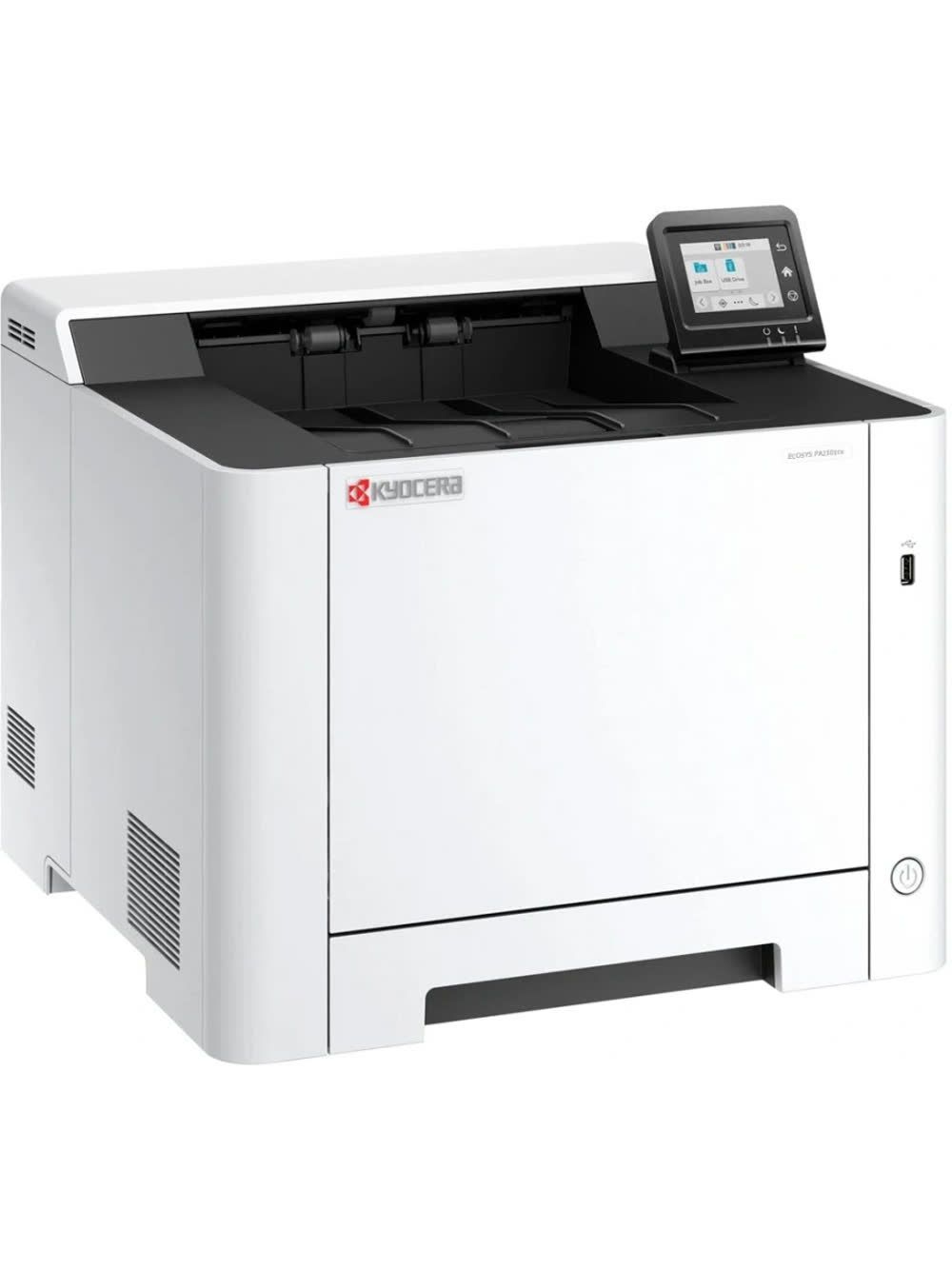 110C243NL1 - Принтер лазерный Kyocera ECOSYS PA2101cwx (A4), цветной, 1200x1200 dpi, 21 ppm, 1 GB, 1 GHz, tray 50+250 sheets, USB+Ethernet+Wi-Fi, Duplex, 2.7" touchscreen, drum 100k, starter toner