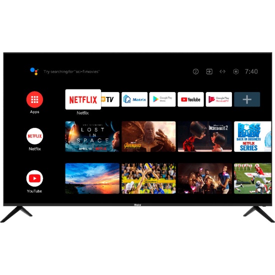  50" Haier Smart TV S1, DH1VLQD01RU, 4K Ultra HD, 