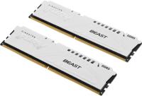   DDR 5 DIMM 64Gb PC51200, 6400Mhz, Kingston FURY Beast White EXPO CL32 (Kit of 2) (KF564C32BBEK2-64)