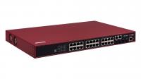 Управляемый коммутатор уровня L2 Qtech QSW-4610-28T-POE-AC rev.2C, с поддержкой PoE 802.3af/at, 24 порта 10/100/1000BASE-T, 2 порта комбо 1000BASE-T\SFP, 2 порта 100/1000BASE-X SFP, консольный порт