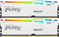   Kingston 64GB 5600MT/s DDR5 CL36 DIMM (Kit of 2) FURY Beast White RGB EXPO (KF556C36BWEAK2-64)