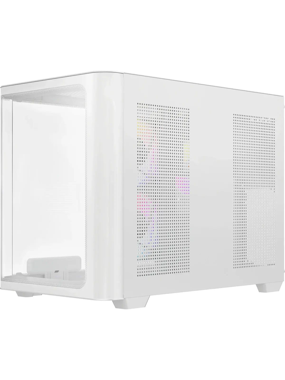 Корпус для ПК Ocypus - Iota C50 Curve ARGB Digital, mITX, mATX, 2х2.5", 1х3.5", 2xUSB3.0, Mini Tower, без БП, цвет белый, Iota C50 WH Curve ARGB Digital