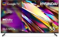 ��������� LED Hyundai 55" H-LED55BU7011 Google TV Frameless Metal ������ 4K Ultra HD 60Hz DVB-T DVB-T2 DVB-C DVB-S DVB-S2 USB WiFi Smart TV