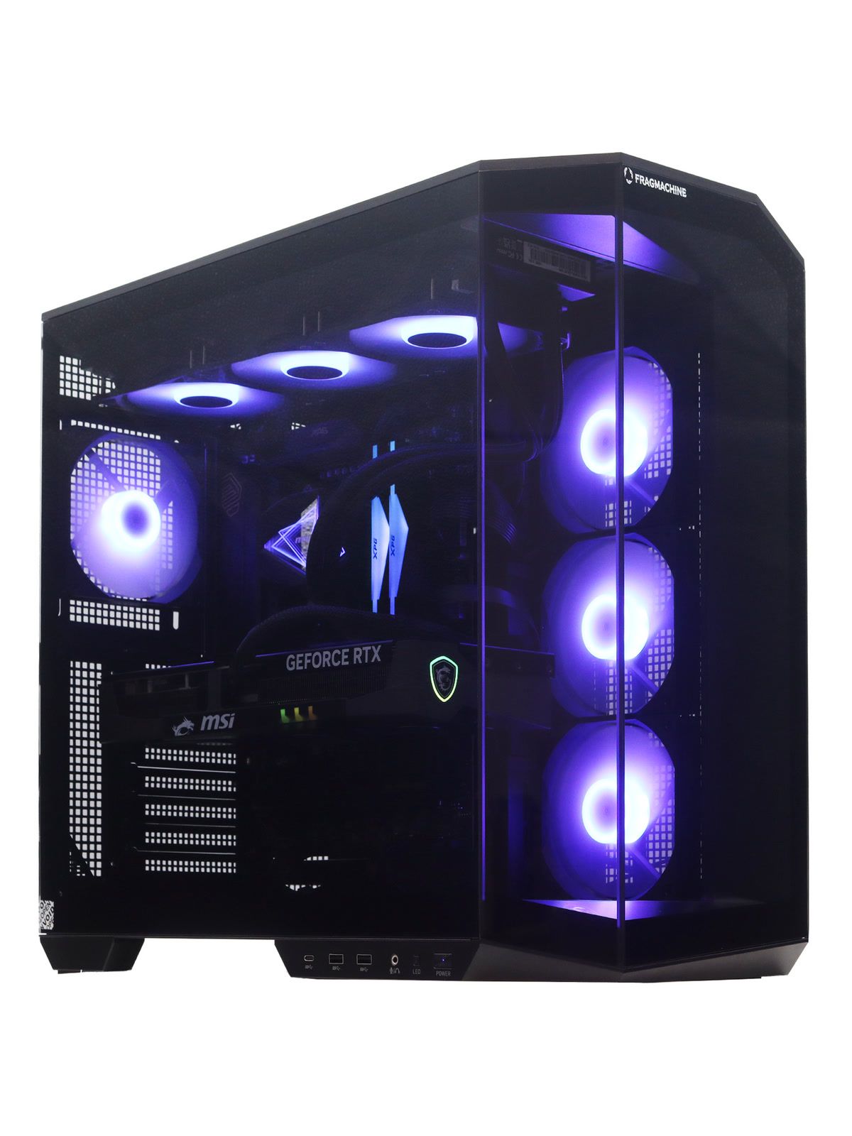 Системный блок Fragmachine Fire 7108, AMD Ryzen 7 9800X3D/32 ГБ DDR5/2048 ГБ SSD/NVIDIA GeForce RTX 5070 Ti (16 Гб)/Без ОС/Клавиатура, мышь, черный (7108_242864)