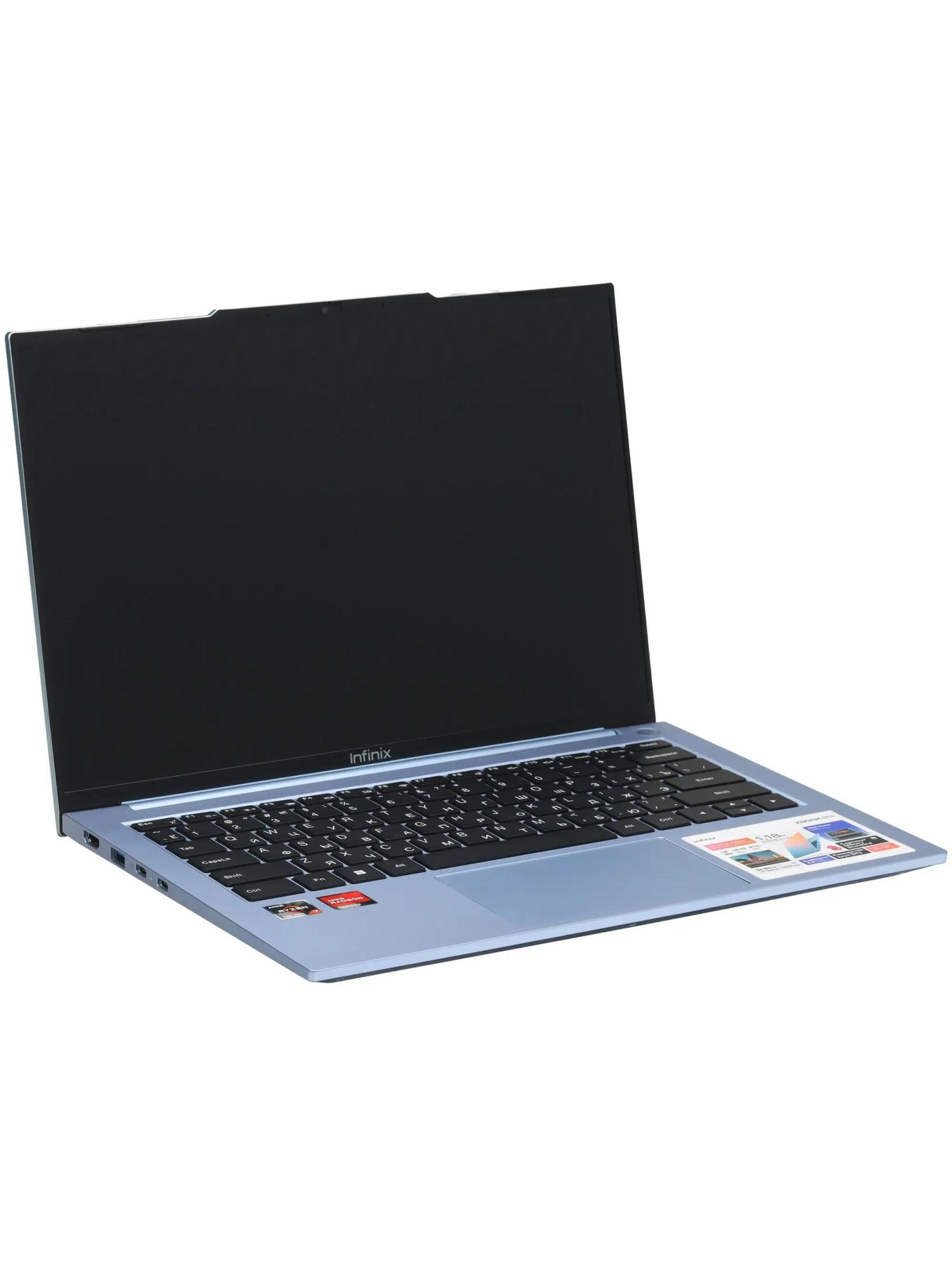 Ноутбук Infinix Xbook B14 BL41A7H, 14" (1920x1200) IPS/AMD Ryzen 7 7735U/16 ГБ DDR5/512 ГБ SSD/AMD Radeon Graphics/Windows 11 Pro, Голубой (71005000832_Win11P)