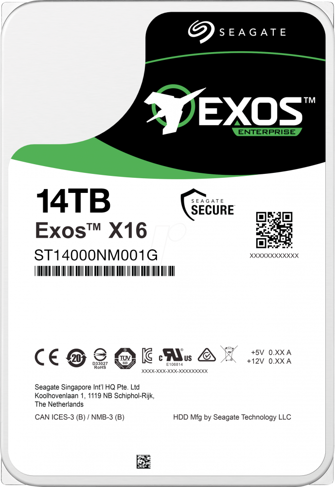   14Tb SATA-III Seagate Exos X16 (ST14000NM001G)