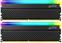   ADATA 16Gb DDR4 4400MHz [AX4U44008G19K-DCBKD45G] 16GB ADATA DDR4 4400 DIMM XPG Spectrix D45G RGB Gaming Memory AX4U44008G19K-DCBKD45G Non-ECC, CL19, 1.35V, 2 x 8