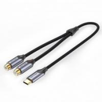 - Vention  USB-C M/2RCA F - 1