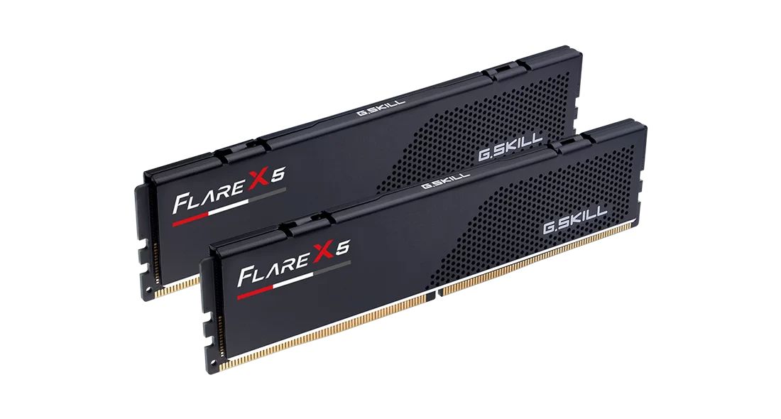 Оперативная память G.Skill FLARE X5, DDR5, 32GB (2x16GB), 6000 MHz, CL36, с радиатором, чёрный