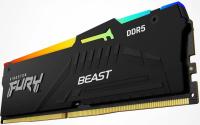 ����������� ������ Kingston DDR5 DIMM 64GB 5600MT/s CL40 FURY Beast RGB KF556C40BBA-64