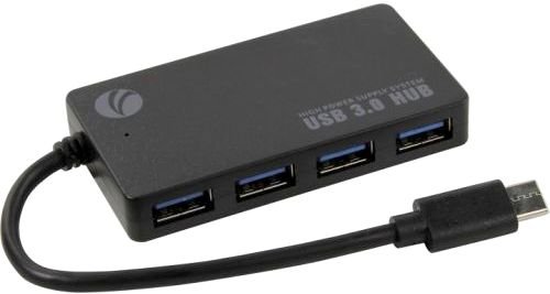 USB-концентратор  USB3.1 Type-CM --> 4*USB3.0 (F)  VCOM DH302C