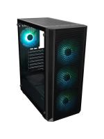 ������ XASTRA A311 4ARGB-C6 Black ATX/Mesh/ full-size TG / 4x120mm FC120 ARGB PWM fans/Argb+PWM HUB 6port/ A311-4FC12A-C6