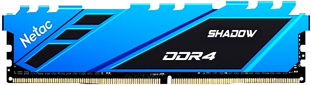   16Gb Netac Shadow Blue (NTSDD4P26SP-16B) DDR4, 2666MHz, DIMM, PC21300, C19