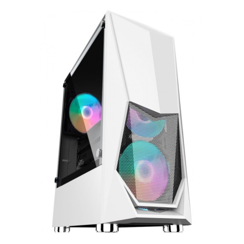  1STPLAYER DK-3 WHITE / ATX, tempered glass / 3x 120mm LED fans inc. / DK-3-WH-3G6