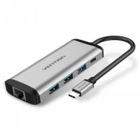   Vention TGDHB USB-C M/ Gigabit Ethernet RJ45 F/OTG  3xUSB 3.0/PD