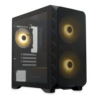 ������ �� ��� ����� ������� HSPD M321, Mesh Mini-tower, Black, M321-TGBK-ARGB