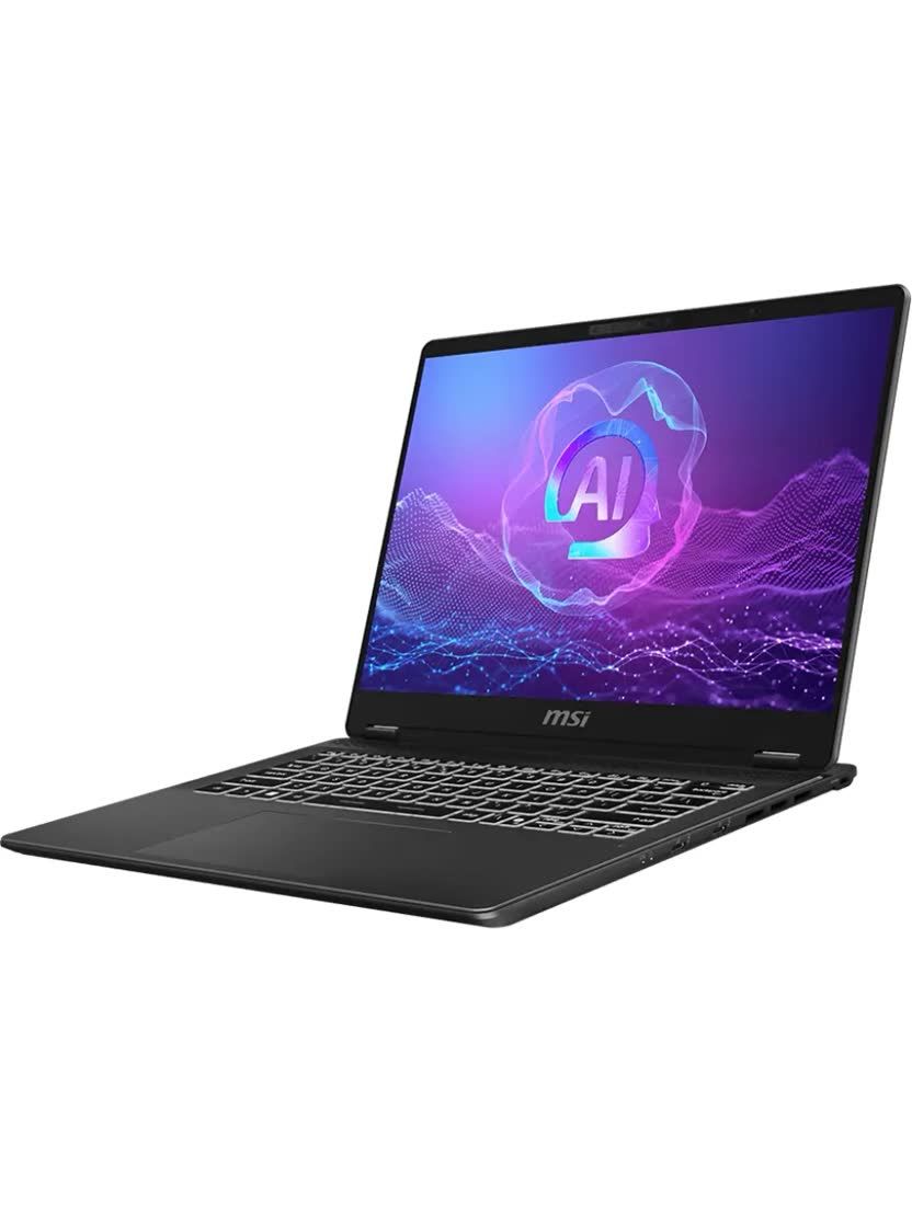 Ноутбук MSI Prestige 14 AI+ Evo C2VMG-044RU, 14" (2880x1800) OLED 120 Гц/Intel Core Ultra 7 258V/32 ГБ DDR5/1024 ГБ SSD/Intel Arc 140V/Windows 11 Pro, Серый (9S7-14N321-044)