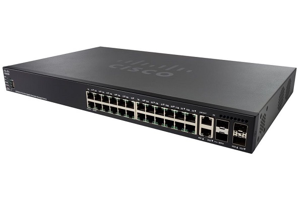  PoE Cisco SG550X-24P 24-port Gigabit PoE Stackable Switch (SG550X-24P-K9-EU)